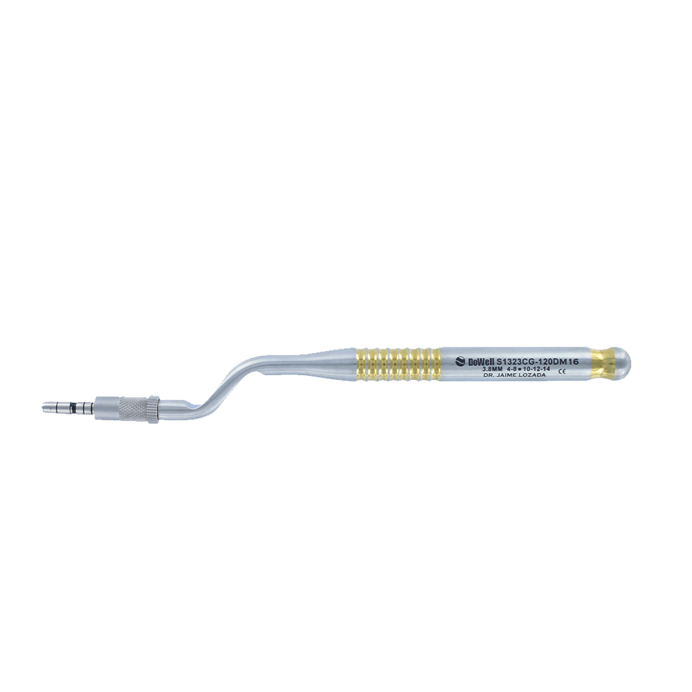 Sinus Lift Osteotomes with Concave Tips-Curved 3.8mm - Gold Titanium. Sinus Lift.